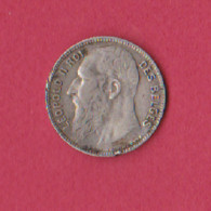 Belgique 1F Léopold II - 1909 - Argent - 20 Centimes