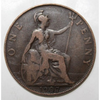 GRANDE BRETAGNE - KM 794 - 1 PENNY 1907 - EDOUARD VII - TB - Other & Unclassified