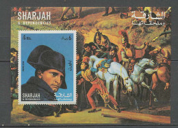 Napoléon Ier 011 - Sharjah N°B64B Non Dentelé Imperf Neuf ** MNH COTE 7 Euros - Napoleón