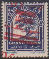 Grand Liban 116e** Variété Surcharge De Travers - Sonstige & Ohne Zuordnung