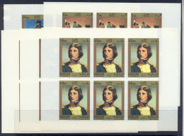 Napoléon Ier 010 - Sharjah N°627/31 Feuilles (sheets) Neuf ** MNH Non Dentelé Imperf - Napoleon