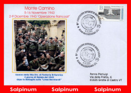 ANNULLO ANNIVERSARIO 80° BATTAGLIE DI MONTE CAMINO - 2021-...: Storia Postale