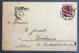 Allemagne, Divers Sur Carte De Hamburg 18.8.1882 Pour La France - (B2095) - Cartas & Documentos