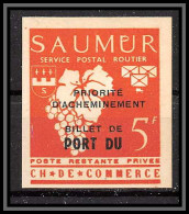 85539/ Grève De Saumur 1953 Essai Non Dentelé Imperf Surcharge - Other & Unclassified