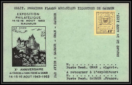 85555/ Discount Maury N°5 Grève De Saumur 1953 Jaune Sur Carte - Other & Unclassified