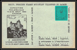 85556/ Discount Maury N°4 Grève De Saumur 1953 Vert Foncé Sur Carte - Otros & Sin Clasificación