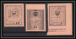 85498/ Maury N°4/6 Grève De Saumur 1953 Cote 75 Euros Saumon - Altri & Non Classificati