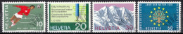 1970, Switzerland, Publicity And Swiss, Football, Soccer, Census , Mountains, Environment Protection, Mi: 929-932 - Ongebruikt