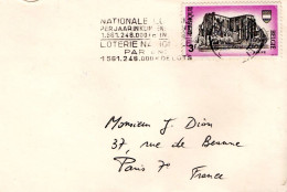 BELGIQUE SEUL SUR LETTRE POUR LA FRANCE 1969 - Briefe U. Dokumente