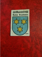 Timbre Erinnophilie  VIGNETTTE  LINCK BLASON MAIENFELD   KANTON GRAUBUNDEN - Erinnofilia