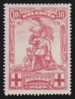 Belgie  .   OBP   .    127   .  *   .  Ongebruikt Met Gom    .   /   .   Neuf Avec Gomme - 1914-1915 Rotes Kreuz