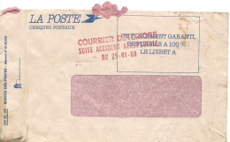 France : Courrier DETERIORE Suite à Un ACCIDENT AEROPOSTALE Le 29-01-1988 - Cartas Accidentadas