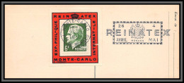 74941 N°365 Prince Raigner III Vignette REINATEX 1952 Porte Timbre Stamp Holder Lettre Cover Monaco Monte Carlo - Covers & Documents