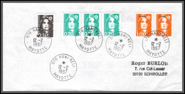 74040 Mixte Marianne Bicentenaire 12/2/1997 Kani-Kéli Mayotte Echirolles Isère Lettre Cover Colonies  - Briefe U. Dokumente