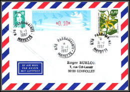 74098 Mixte Atm Marianne Bicentenaire 31/1/1997 Passamainti Mayotte Echirolles Isère Lettre Cover Colonies  - Covers & Documents