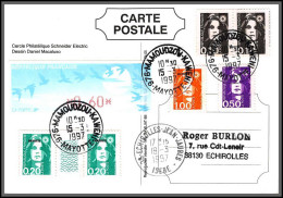 74260 Mixte Atm Briat 15/3/1997 Mamoudzou Mayotte Echirolles Isère France Carte Postcard Colonies  - Briefe U. Dokumente