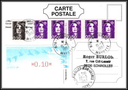 74295 Mixte Atm Briat 15/3/1997 Koungou Mayotte Echirolles Isère France Carte Postcard Colonies  - Covers & Documents