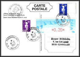 74325 Mixte Atm Briat 18/2/1997 Passamainti Mayotte Echirolles Isère France Carte Postcard Colonies - Cartas & Documentos