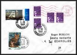 74413 Mixte Luquet Mayotte St Pierre 6/10/1999 Iracoubo Guyane Echirolles Isère Lettre Cover Colonies - 1997-2004 Marianne (14. Juli)
