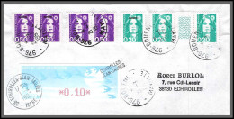 74071 Mixte Atm Griffe Marianne Bicentenaire 21/3/1997 Bouéni Mayotte Echirolles Isère France Lettre  - Covers & Documents