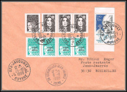 74505 Mixte Briat Luquet Mayotte St Pierre 29/10/1998 Javouhey Griffe Guyane Echirolles Isère Lettre Cover Colonies - 1997-2004 Marianne Of July 14th