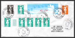 74039 Mixte Atm Marianne Bicentenaire 12/3/1997 Dzoumogne Mayotte Echirolles Isère Lettre Cover Colonies  - Covers & Documents