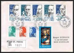74717 Recommandé 31/12/1986 N°2396/2400 Personnages Saint Pierre Et Miquelon Mixte Echirolles Lettre Cover - Covers & Documents
