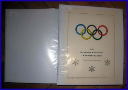 Collection Jeux Olympiques Innsbruck 1976 2 Classeurs Lettres Cover Briefe Signé (signed Autograph) Autriche (Austria) - Winter 1976: Innsbruck