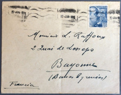 Espagne, Divers Sur Enveloppe De Madrid 15.6.1935 + Censure Madrid (verso) - (B2101) - Covers & Documents