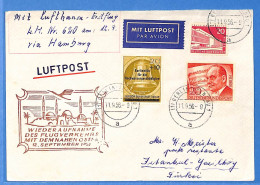 Berlin West 1956 - Lettre Par Avion De Berlin - G28562 - Brieven En Documenten