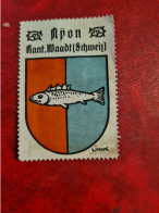 Timbre Erinnophilie  VIGNETTTE  LINCK BLASON NYON    KANTON WAADT - Erinnofilia