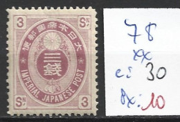 JAPON 78 ** Côte 30 € - Unused Stamps