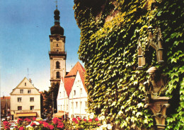 WEIDEN, BAVARIA, ARCHITECTURE, STATUE, CARS, TOWN HALL, GERMANY, POSTCARD - Weiden I. D. Oberpfalz