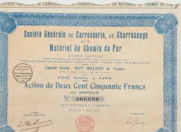 CAROSSERIE CHARRONNAGE Et MATERIEL De CHEMINS De FER - Chemin De Fer & Tramway