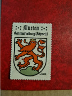 Timbre Erinnophilie  VIGNETTTE  LINCK BLASON MURTEN  KANTON FREIBURG - Erinnofilia