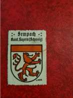 Timbre Erinnophilie  VIGNETTTE  LINCK BLASON SEMPACH   KANTON LUZERN - Erinnofilia