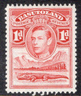 Basutoland 1938 Single 1d Stamp From The George VI Definitive Set In Mounted Mint. - 1933-1964 Crown Colony