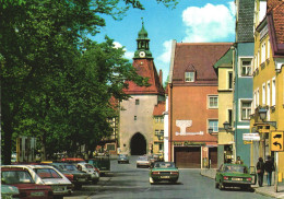 WEIDEN, BAVARIA, ARCHITECTURE, TOWER WITH CLOCK, CARS, GERMANY, POSTCARD - Weiden I. D. Oberpfalz