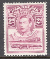 Basutoland 1938 Single 2d Stamp From The George VI Definitive Set In Mounted Mint. - 1933-1964 Kolonie Van De Kroon