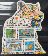 Botswana 2017, Leopard In Botswana, MNH Unusual S/S - Botswana (1966-...)