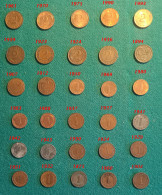 GERMANIA 30 Monete Originali Differenti Per Data - Colecciones