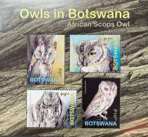 Botswana 2020, Owls Of Botswana, MNH S/S - Botswana (1966-...)