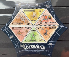 Botswana 2020, Spiders, MNH Unusual S/S - Botswana (1966-...)
