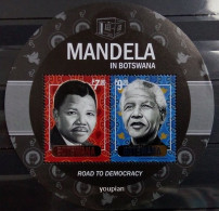 Botswana 2021, Mandela In Botswana - Road To Botswana, MNH Unusual S/S - Botswana (1966-...)