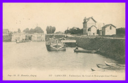 * LAROCHE - Embouchure Du Canal De Bourgogne Dans L'Yonne - Péniches Péniche - Animée - 337 - Edit. HAMELIN - 1915 - Laroche Saint Cydroine