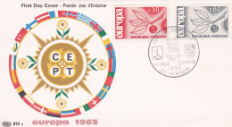 Cachet Commémoratif - 1965--Exposition Régionale--tp EUROPA (2 Valeurs) --cachet  HIRSON -02 - Commemorative Postmarks