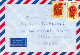 TURQUIE AFFRANCHISSEMENT COMPOSE SUR LETTRE POUR LA FRANCE 1998 - Cartas & Documentos