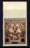 Samoa 1940 KGV1 3d Ovpt On 1 1/2d Brown Samoen Chief Umm SG 199 ( D1385 ) - Samoa