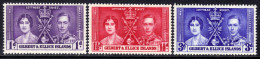 Gilbert & Ellice 1937 KGV1 Set Coronation Umm SG 40 - 42 ( J510 ) - Isole Gilbert Ed Ellice (...-1979)