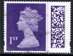 GB 2022 QE2 1st Purple Barcode Machin SG V4526 Used MAIL ( K200 ) - Used Stamps